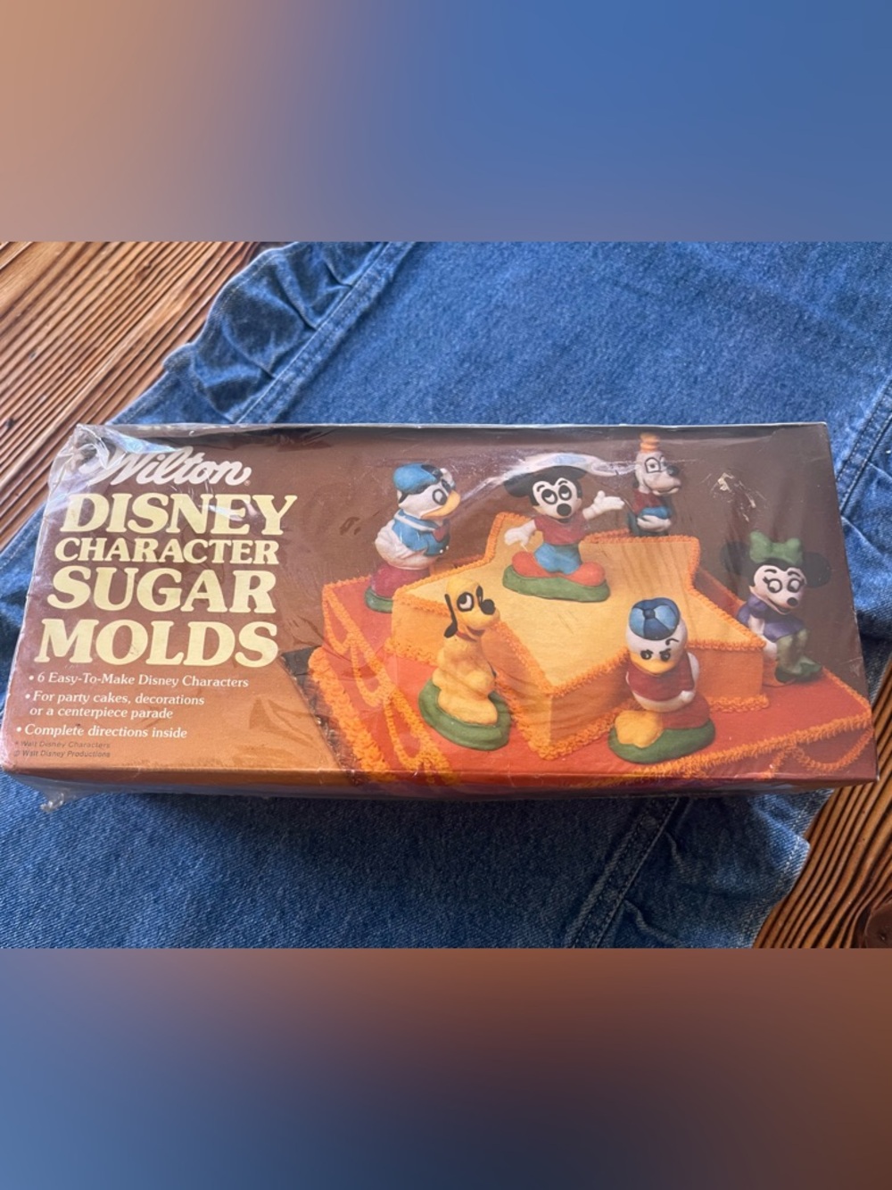 1970s Wilton Disney Character Sugar Molds - SEALED- New in box